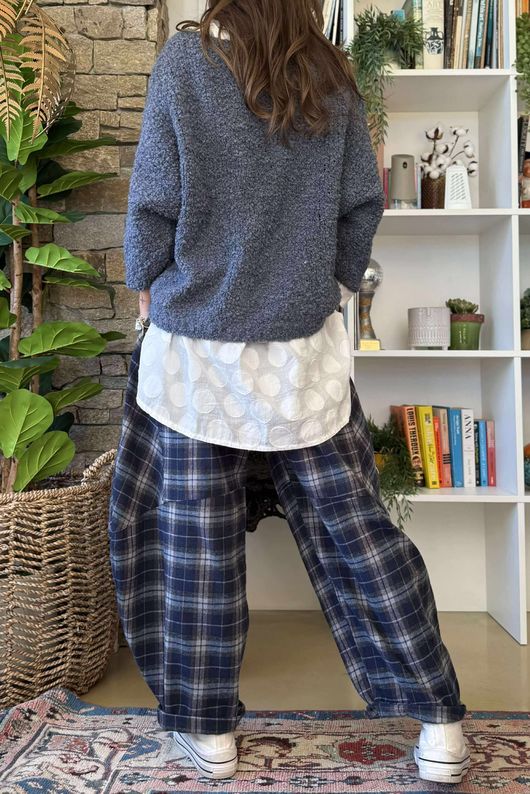 Hygge Boucle Slouch Knit Denim /17=